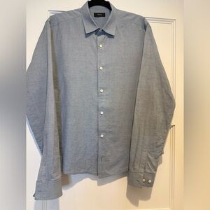 Theory Light Blue Collared Shirt
